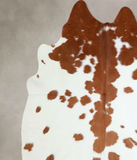 Brown and White Cowhide Rug #A42878
