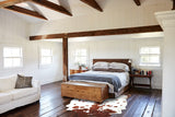 Brown and White Cowhide Rug #A42878