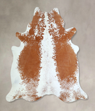 Brown and White Cowhide Rug #A42879