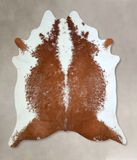 Brown and White Cowhide Rug #A42880