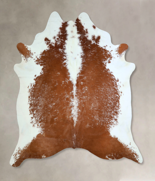Brown and White Cowhide Rug #A42880