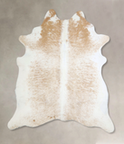 Beige and White Cowhide Rug #A42889