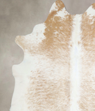 Beige and White Cowhide Rug #A42889