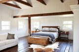 Beige and White Cowhide Rug #A42895
