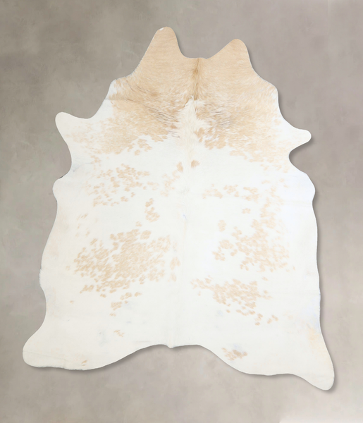 Beige and White Cowhide Rug #A42943