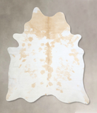 Beige and White Cowhide Rug #A42944