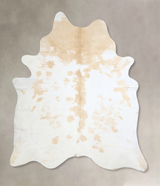 Beige and White Cowhide Rug #A42944