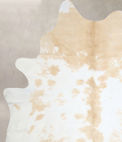 Beige and White Cowhide Rug #A42944