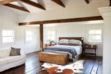 Brown and White Cowhide Rug #A42997