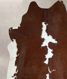 Brown and White Cowhide Rug #A42998