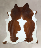 Brown and White Cowhide Rug #A42999