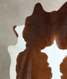 Brown and White Cowhide Rug #A42999