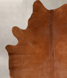 Solid Brown Cowhide Rug #A43012