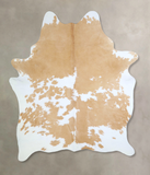 Beige and White Cowhide Rug #A43101