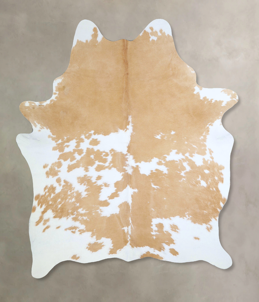Beige and White Cowhide Rug #A43101