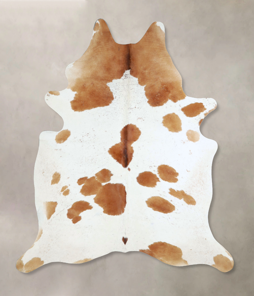 Brown and White Cowhide Rug #A43108