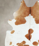 Brown and White Cowhide Rug #A43108