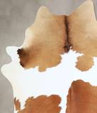 Brown and White Cowhide Rug #A43131