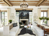 Solid Black Cowhide Rug #A43168