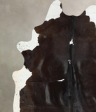 Chocolate and White Cowhide Rug #A43169