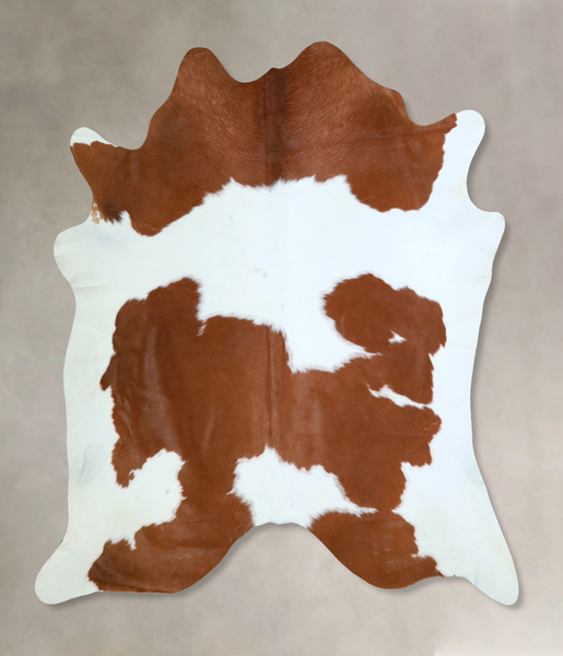 Brown and White Cowhide Rug #A43186
