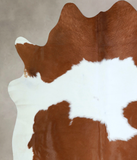 Brown and White Cowhide Rug #A43186