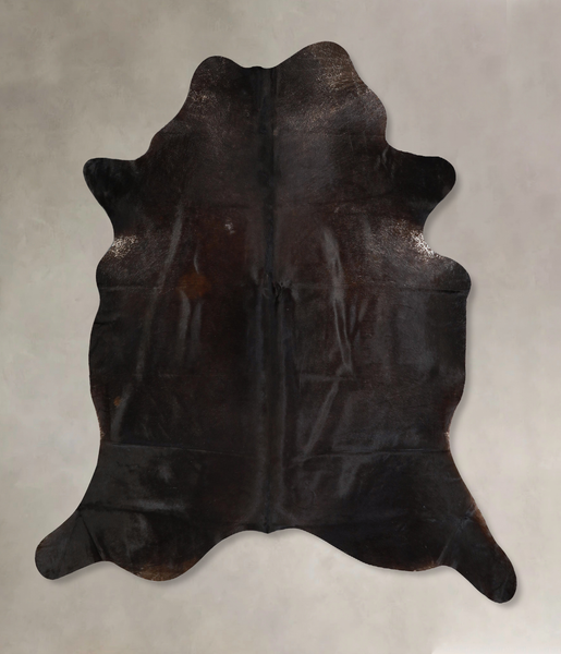 Solid Black Cowhide Rug #A43194