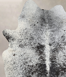 Salt and Pepper Black Cowhide Rug #A43207