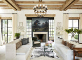 Salt and Pepper Black Cowhide Rug #A43211