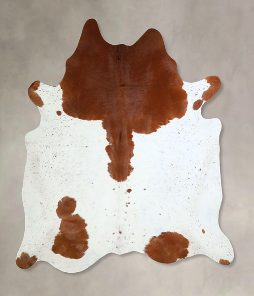 Brown and White Cowhide Rug #A43222