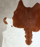 Brown and White Cowhide Rug #A43222