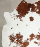 Brown and White Cowhide Rug #A43248