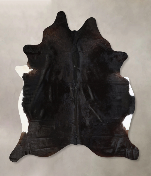 Solid Black Cowhide Rug #A43255