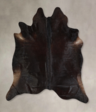 Solid Black Cowhide Rug #A43272
