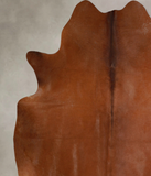 Solid Brown Cowhide Rug #A43320