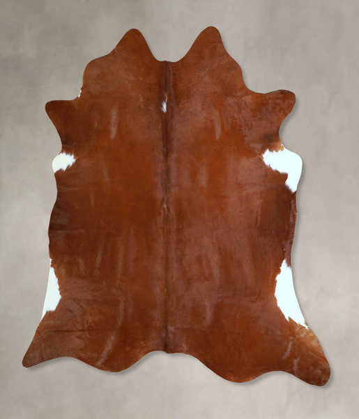 Solid Brown Cowhide Rug #A43324
