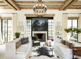 Salt and Pepper Black Cowhide Rug #A43339