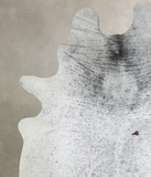 Salt and Pepper Black Cowhide Rug #A43342