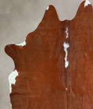 Brown and White Regular Cowhide Rug #A43349