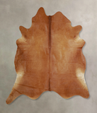 Solid Brown Cowhide Rug #A43361