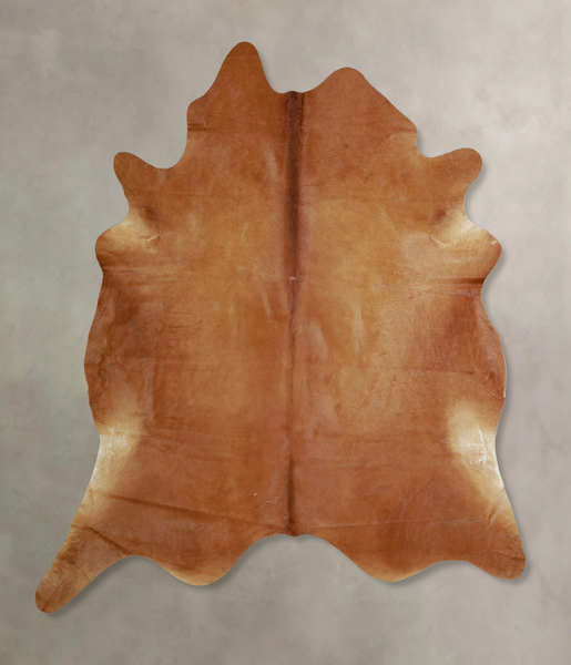 Solid Brown Cowhide Rug #A43361