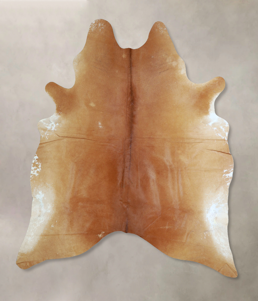 Solid Brown Cowhide Rug #A43407