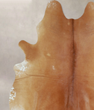 Solid Brown Cowhide Rug #A43407