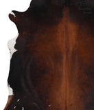Chocolate and White Cowhide Rug #A4346