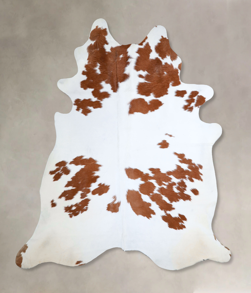 Brown and White Cowhide Rug #A43519