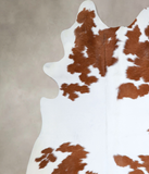 Brown and White Cowhide Rug #A43519