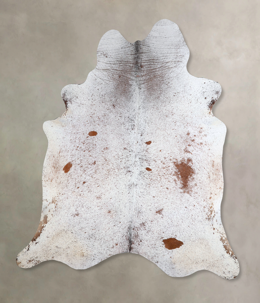 Salt and Pepper Brown Cowhide Rug #A43565