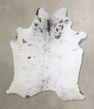 Salt and Pepper Brown Cowhide Rug #A43571