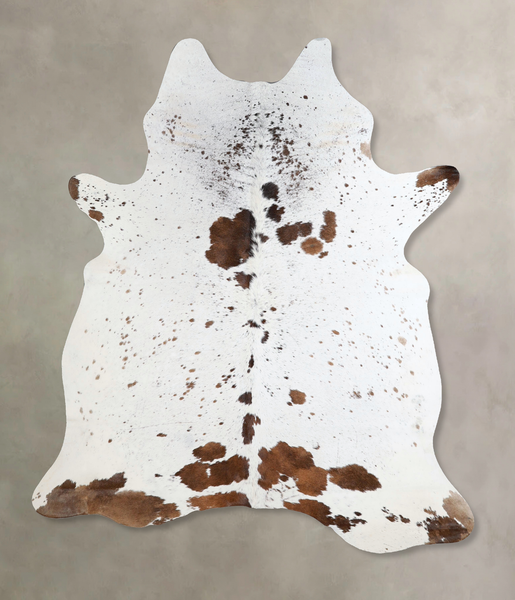 Salt and Pepper Brown Cowhide Rug #A43573