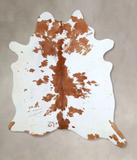 Brown and White Cowhide Rug #A43580